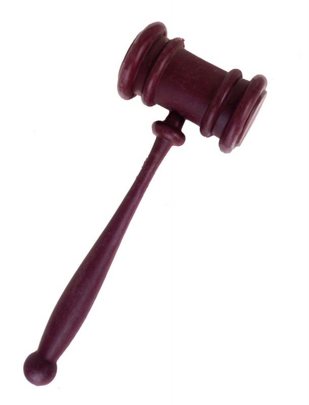 Plastic Judge Gavel