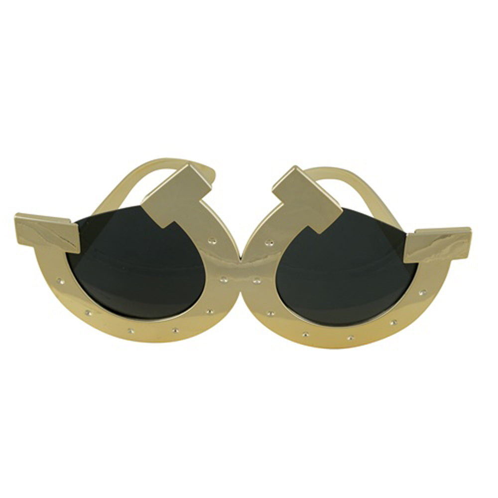 Lucky Gold Horseshoe Sunglasses- Fanci Frames