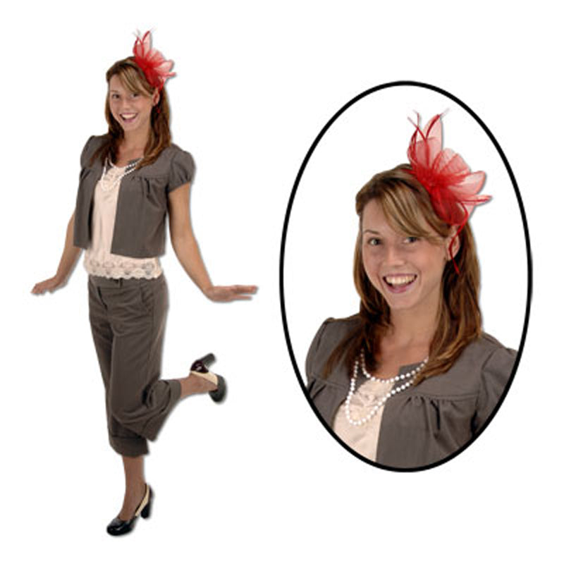 Fancy Flower Headband - Rose Fascinator