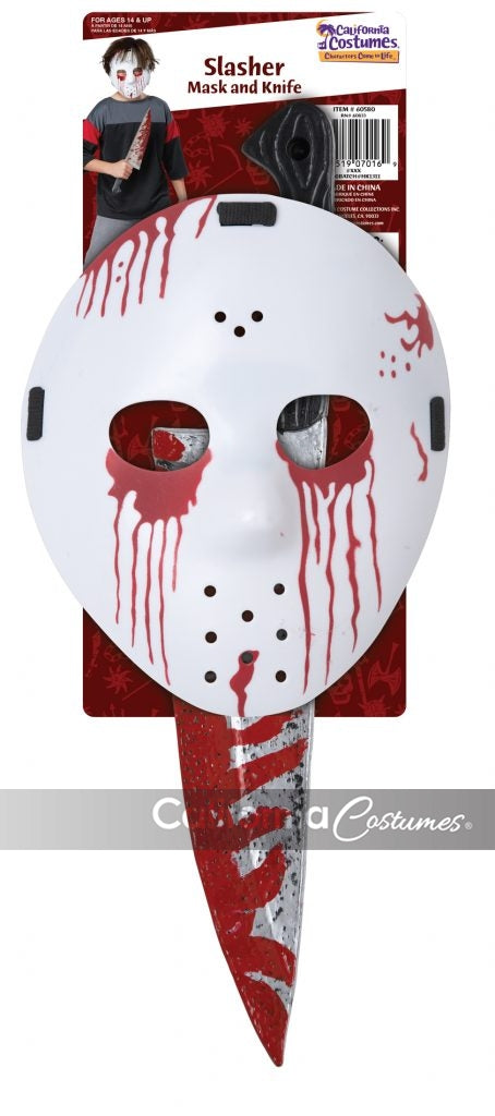 Slasher Hockey Mask and Knife Kit