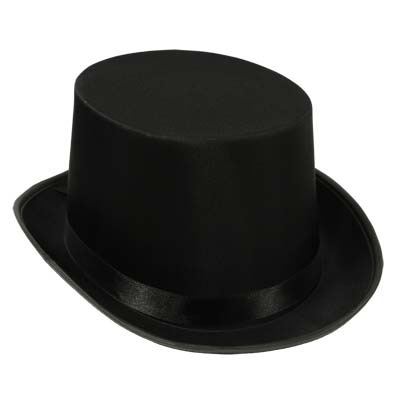 Hat -Top Hat Satin Sleek Multiple Colors