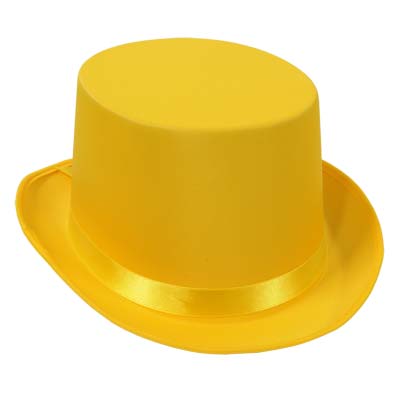 Hat -Top Hat Satin Sleek Multiple Colors