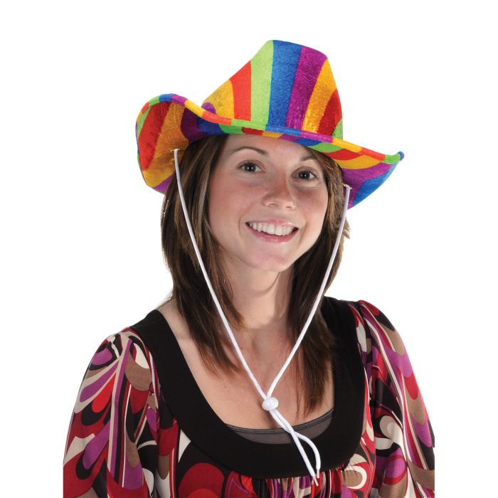 Rainbow Cowboy Hat