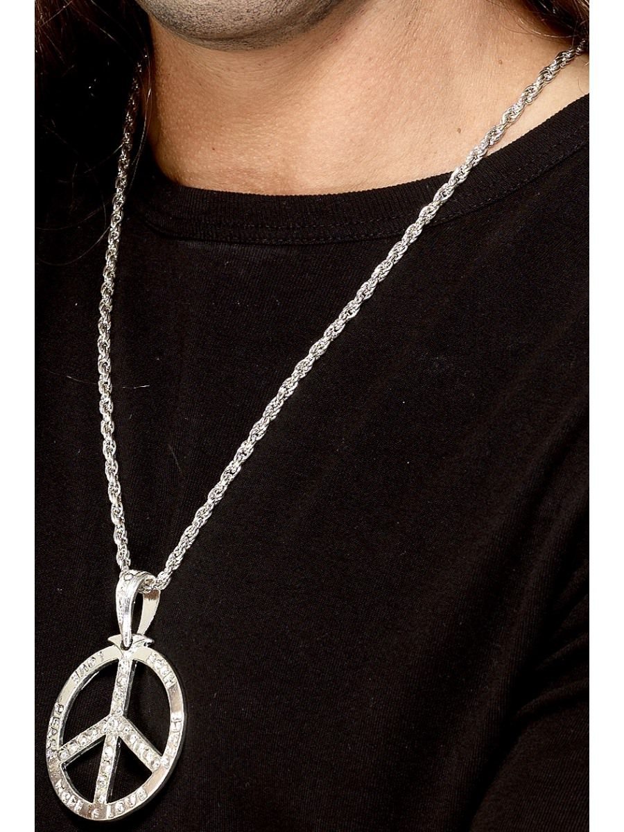 Peace Sign Medallion Necklace