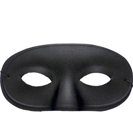 Italian Black Domino Half Mask