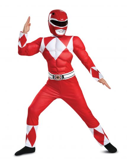 Red Power Ranger Muscle Costume - Child