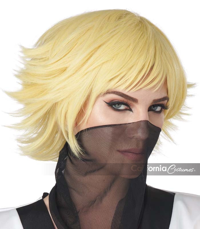 Yellow Feathered Cosplay Wig