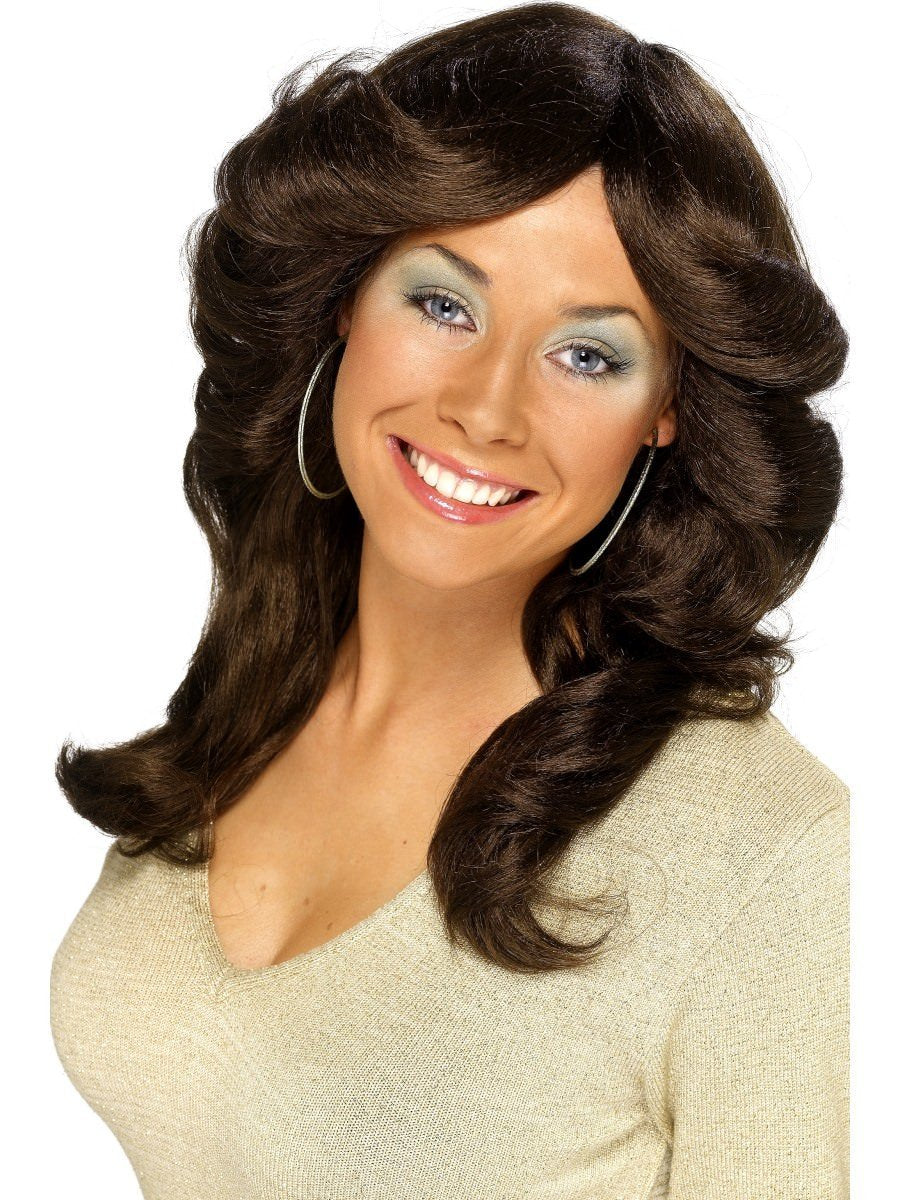 1970's Flick Wig - Brown