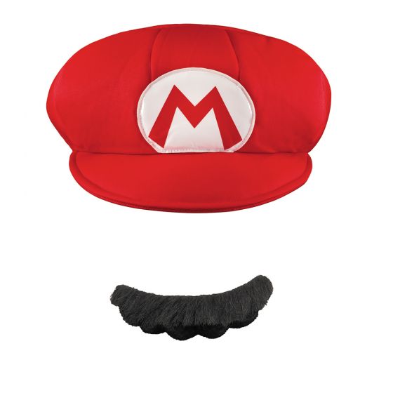 Super Mario Bros - Mario Hat & Moustache