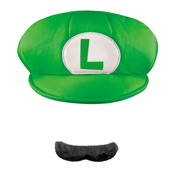 Super Mario Bros - Luigi Hat & Moustache