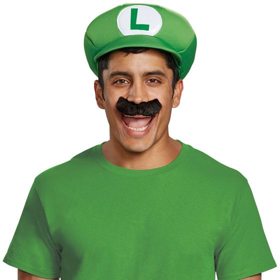 Super Mario Bros - Luigi Hat & Moustache