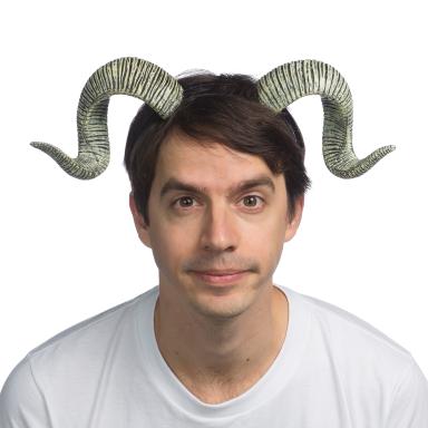 Super soft Ram Horns Headband