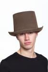 Hat - Top Hat Suede Brown