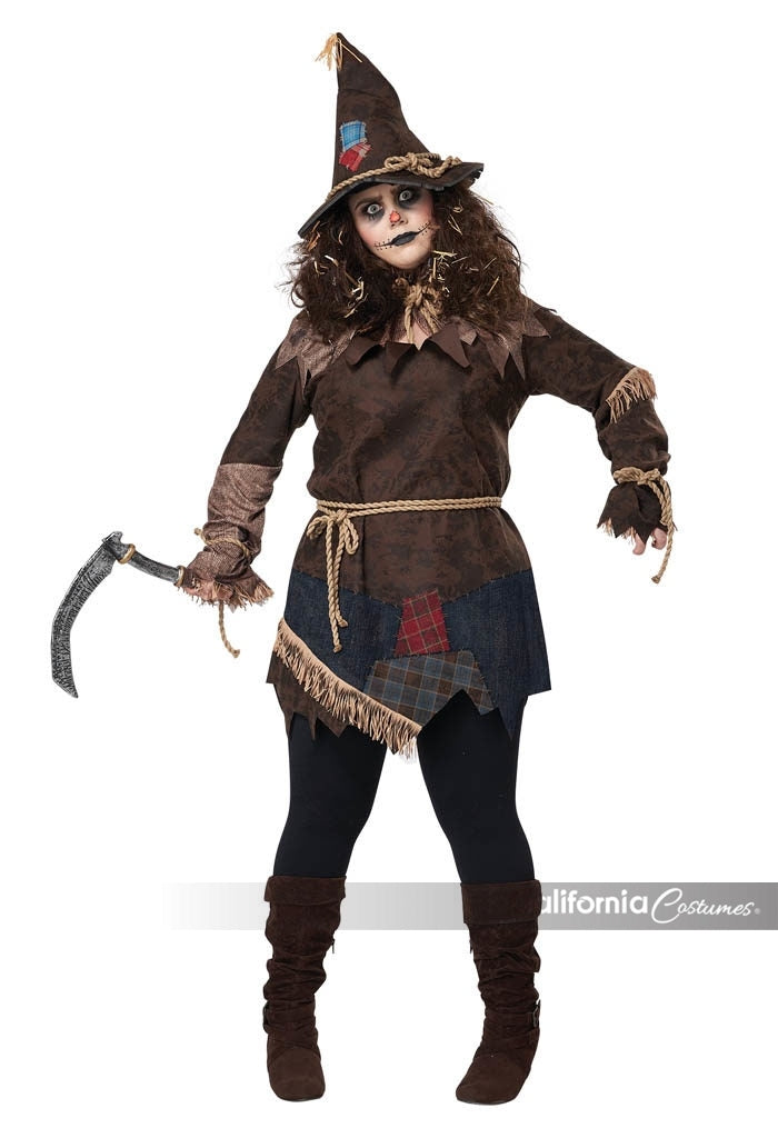 Plus Sized Creepy Scarecrow Costume