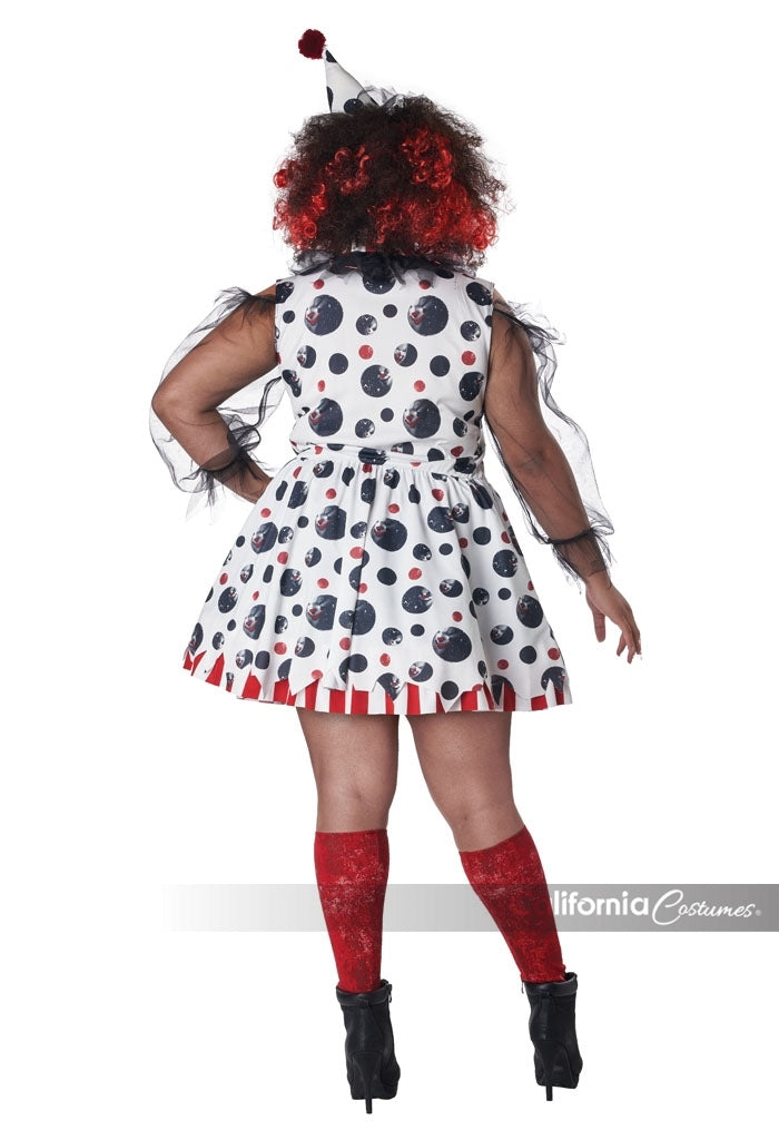 Plus Sized Twisted Clown Costume