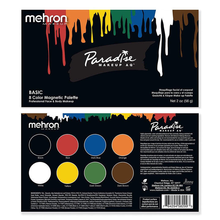 Paradise Makeup AQ™ - 8 Color Magnetic Refillable Palette Basic