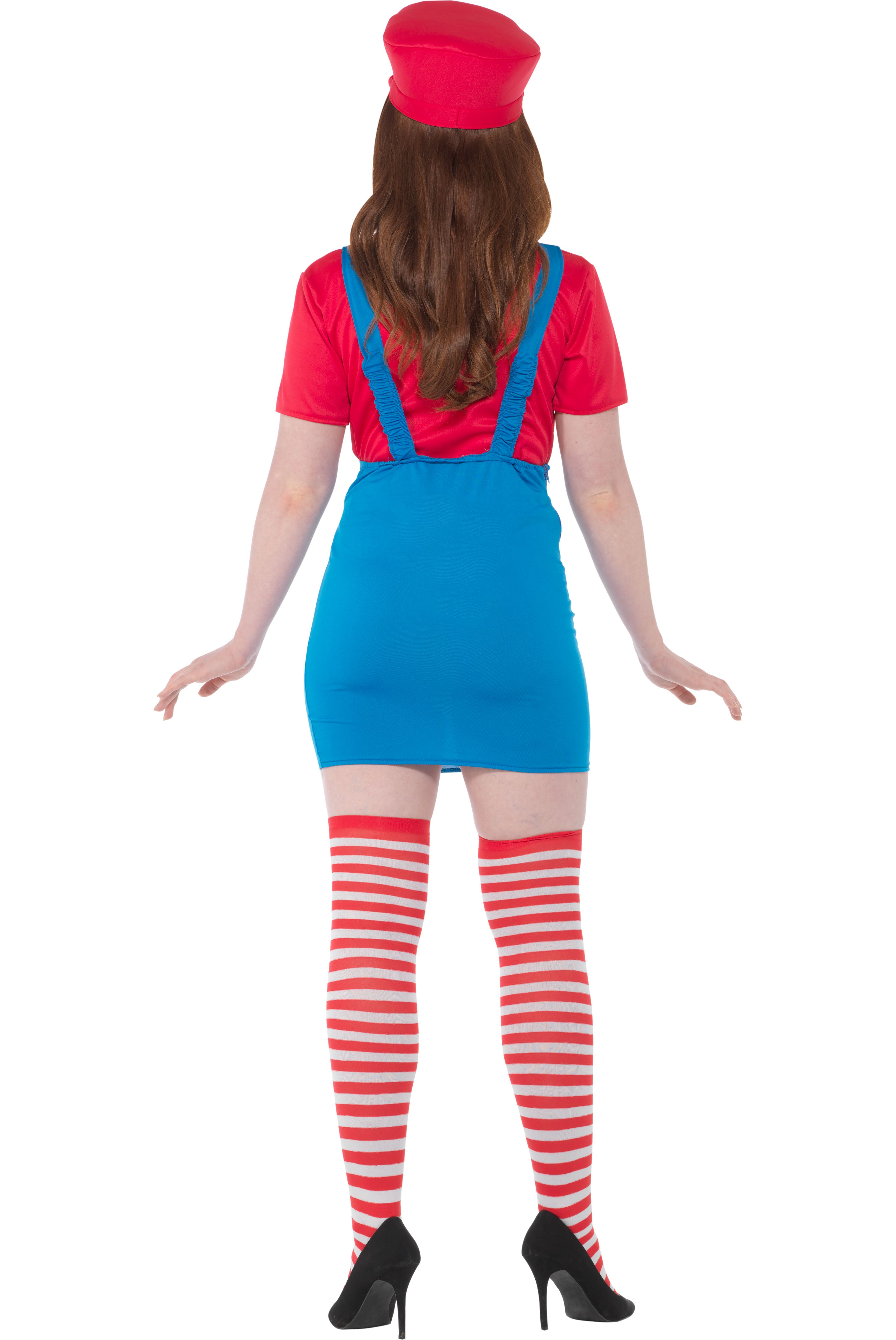 Plumber Dress Red Adult Costume