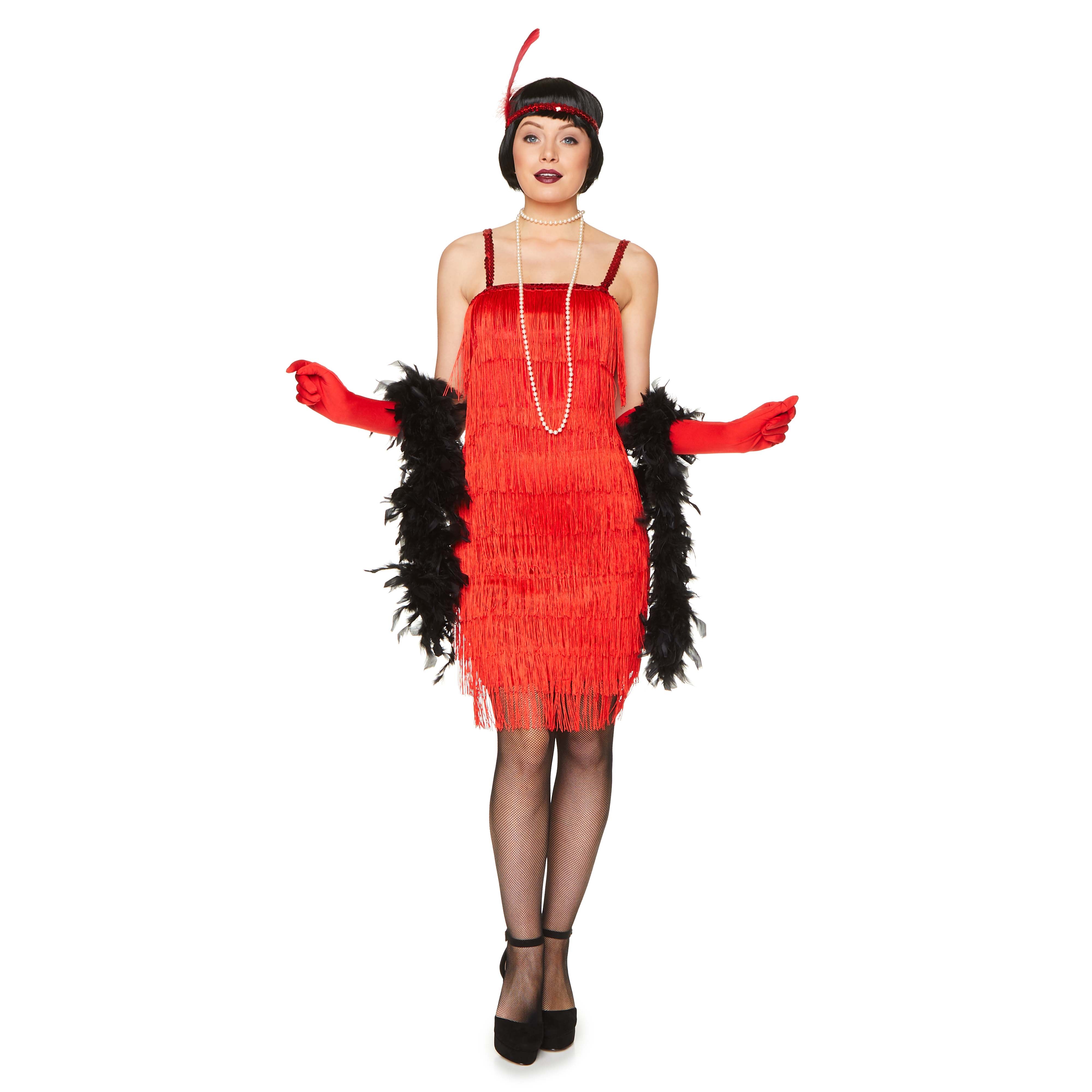 Red Flapper Dress Adult Costume