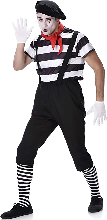 Mime Artist Adult Costume