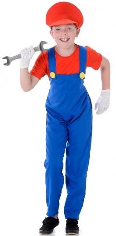 Red Plumber Child's Costume