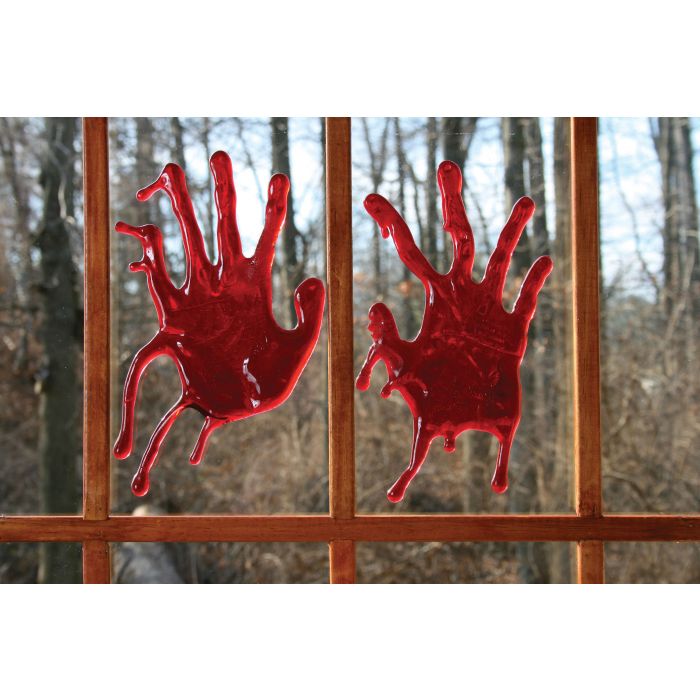 3-D Bloody Window Decor 18" Wide