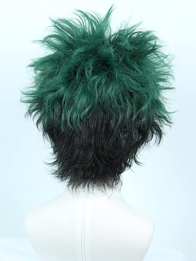 Green Faded Anime Wig