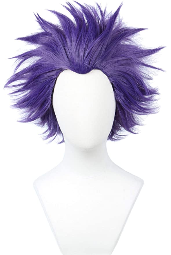 Purple Spike Anime Wig