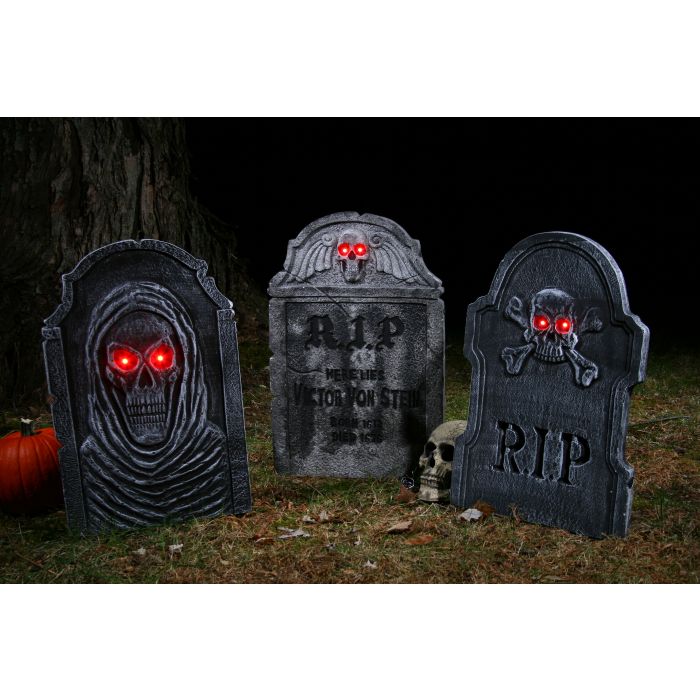 22" Light-Up Tombstones