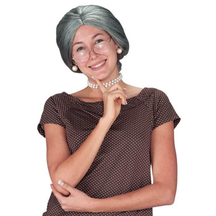 Grey Granny Wig