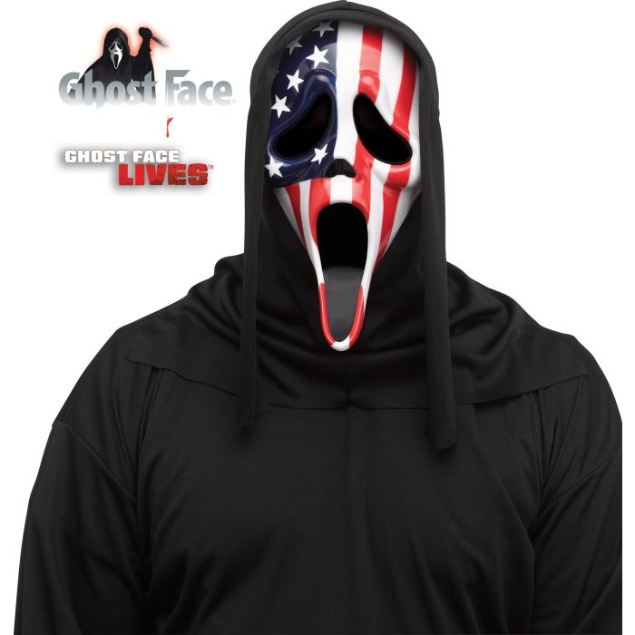 Patriotic Ghost Face Mask