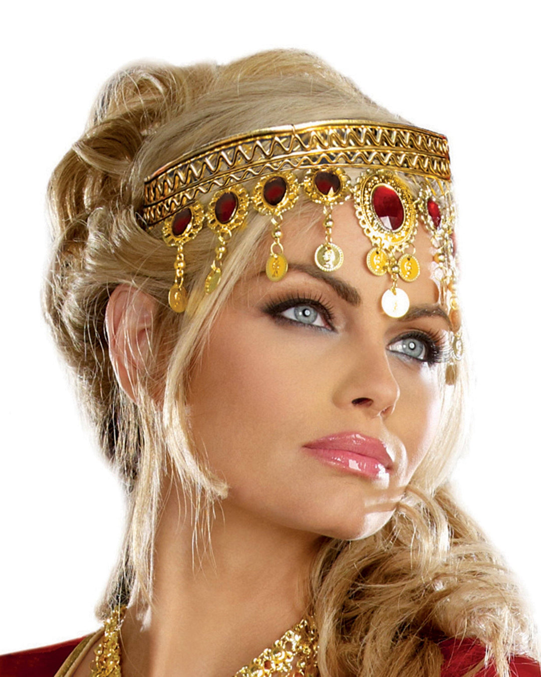 Rubies N Gold Headpiece