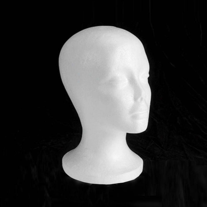 Styrofoam Wig Head - Solid Wide Base