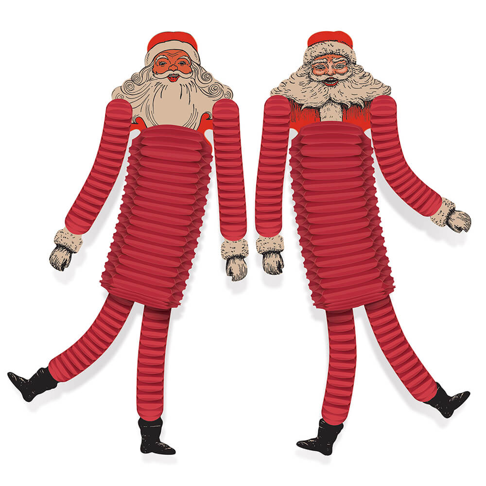 Beistle Vintage Christmas - Santa Claus Tissue Dancers