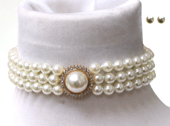 Pearl Choker Set