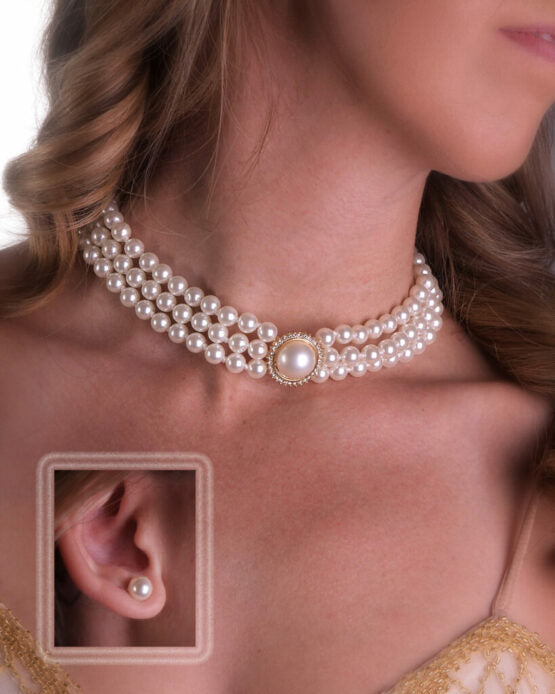 Pearl Choker Set