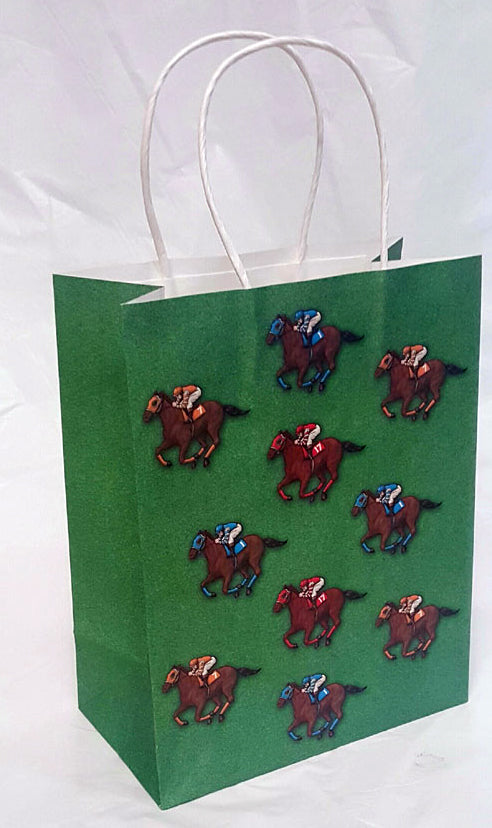 A Day at the Races Horse and Jockey Gift Bag