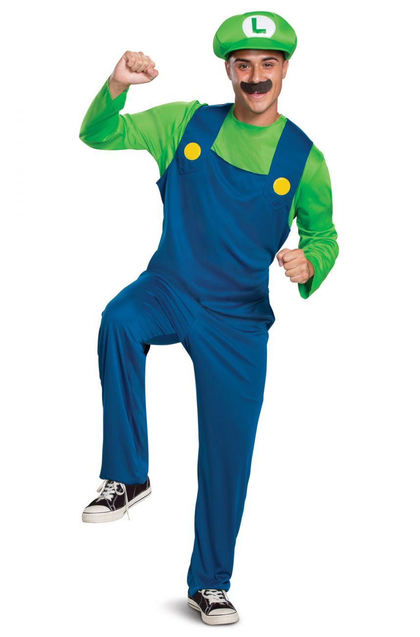Luigi Classic Costume - Adult