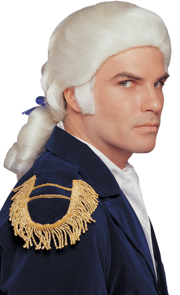 Deluxe Patriot Wig - White