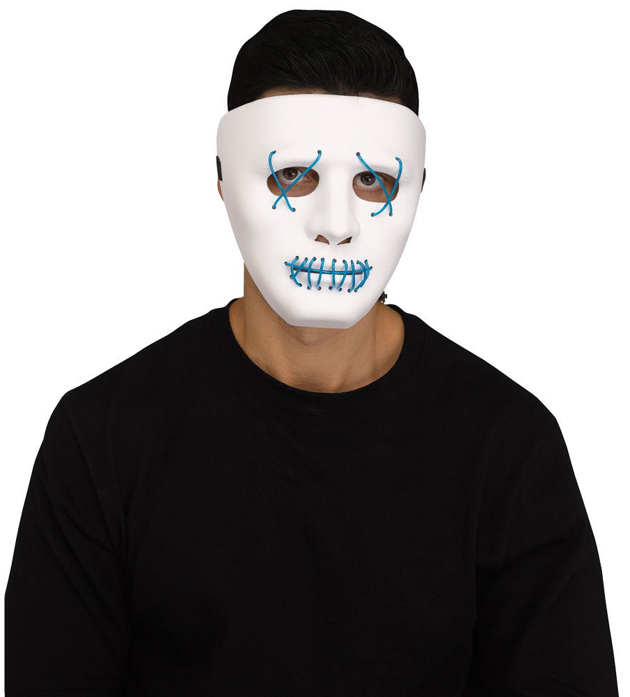 Light Up Blank Face Mask