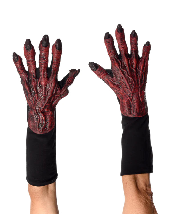 Red Devil Monster Gloves Adult Size