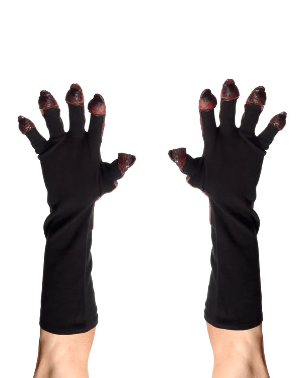 Red Devil Monster Gloves Adult Size