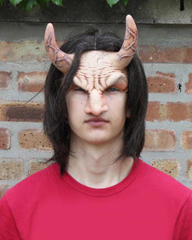 Devil Headpiece Latex Mask