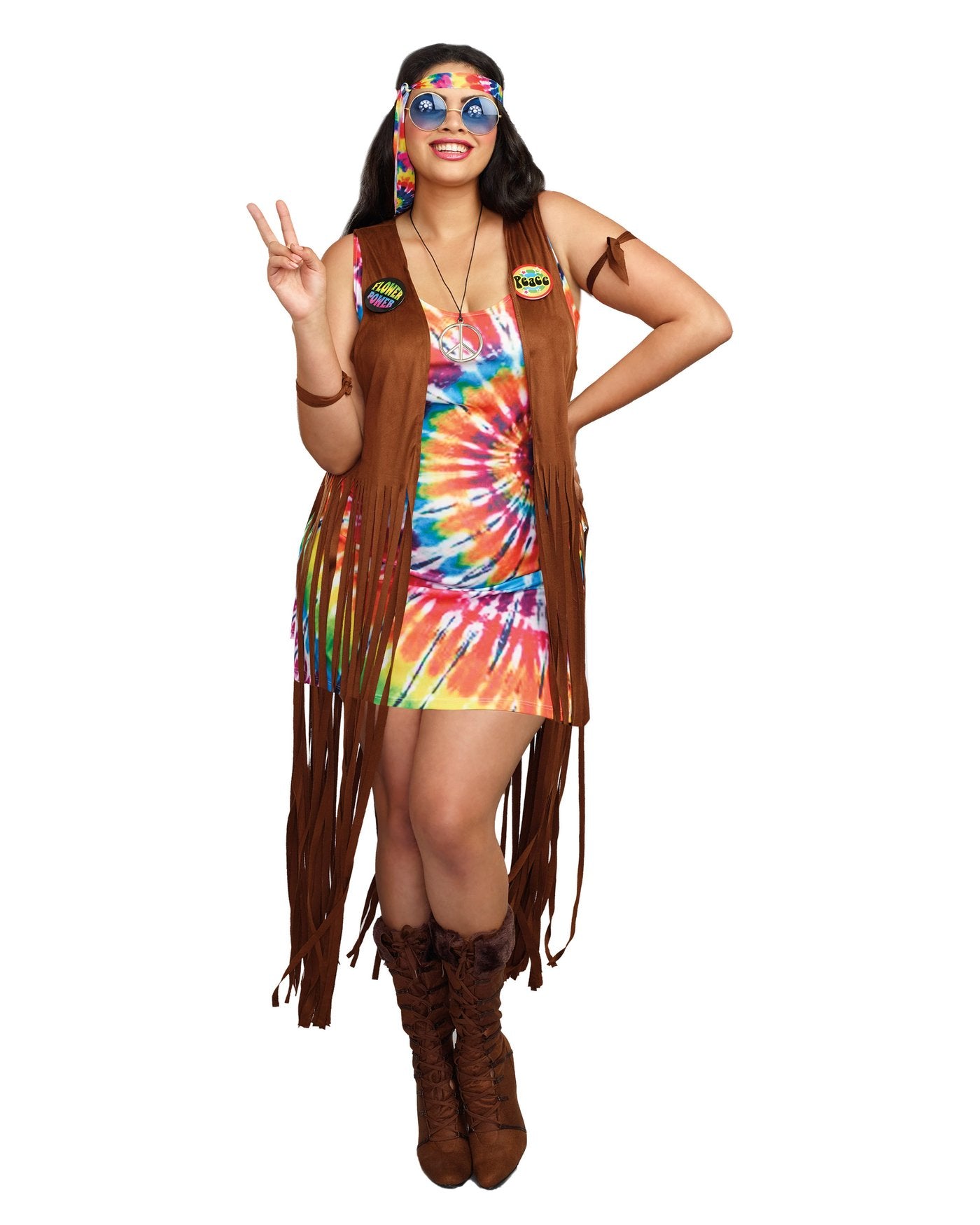 Hippie Hottie Costume - Plus Size