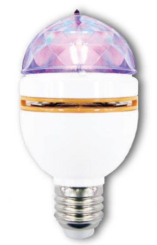 Lil Nebula Multi Color Rotating Light Show Bulb