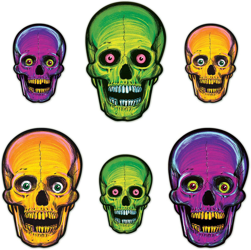 Nite-Glo Skulls - Vintage Beistle