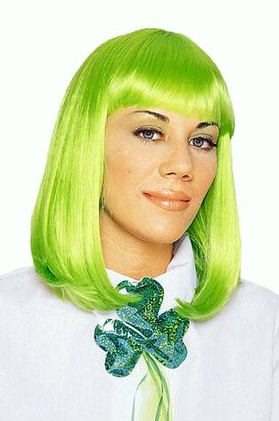 Deluxe Peggy Sue Wig - Lime Green