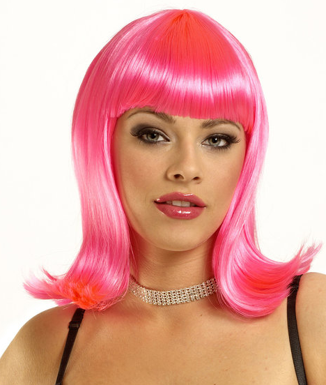 Deluxe Peggy Sue Wig - Hot Pink