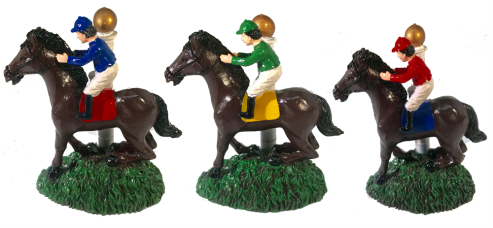 Horse and Jockey Resin Figure