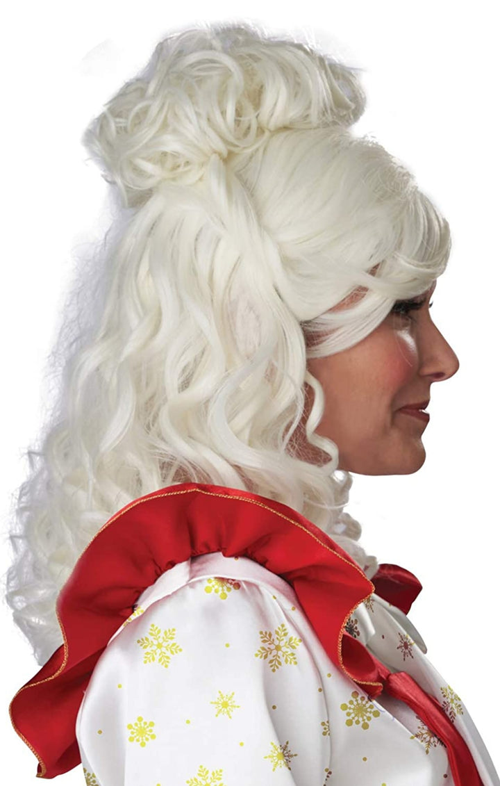 Mrs. Claus Wig with Clip-in Bun