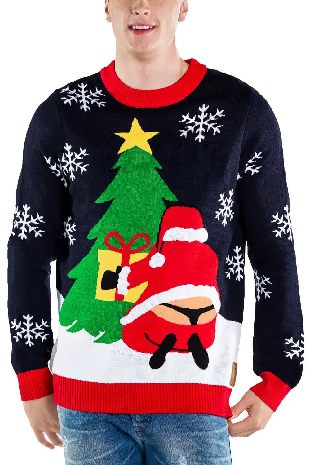 Santa's Whale Tail Christmas Sweater